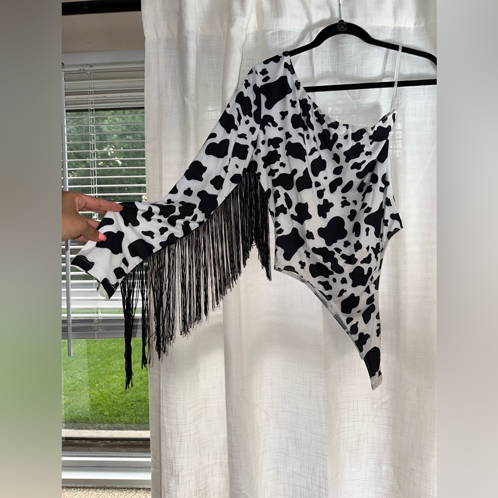 Cutie Cow Print Bodysuit